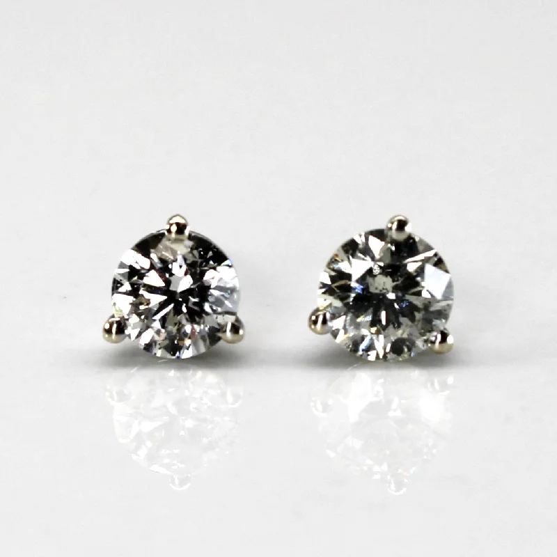 Don't Miss Our Biggest Jewelry Sale Of The Season Three Prong Diamond Stud Earrings | 0.93ctw |