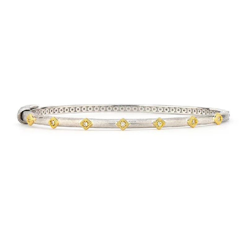 Jude Frances Mixed Metal Diamond Kite Bangle