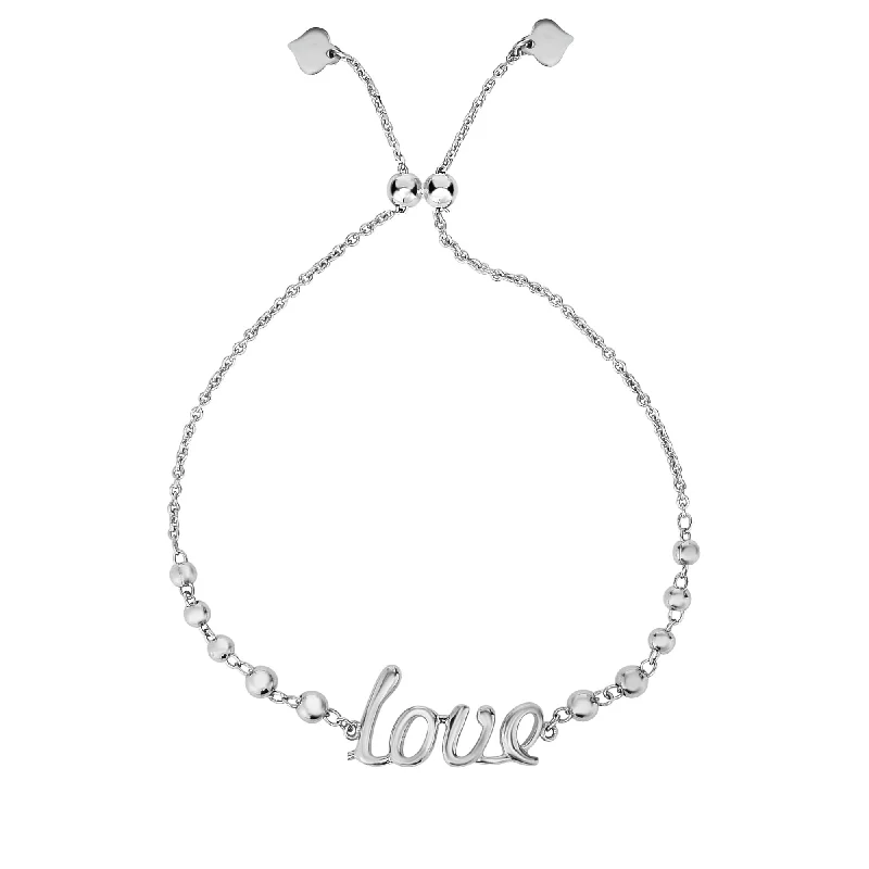 Sterling Silver Love Friendship Bracelet