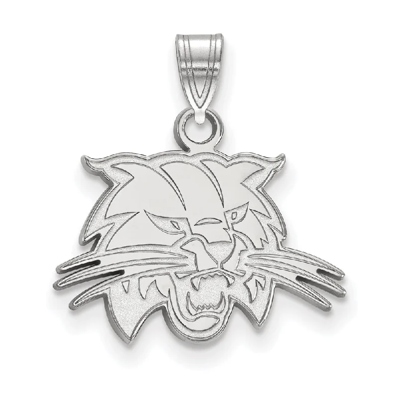 10k White Gold Ohio U. Small Mascot Pendant