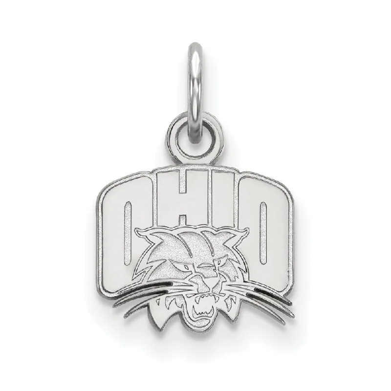 14k White Gold Ohio U. XS (Tiny) Logo Charm or Pendant