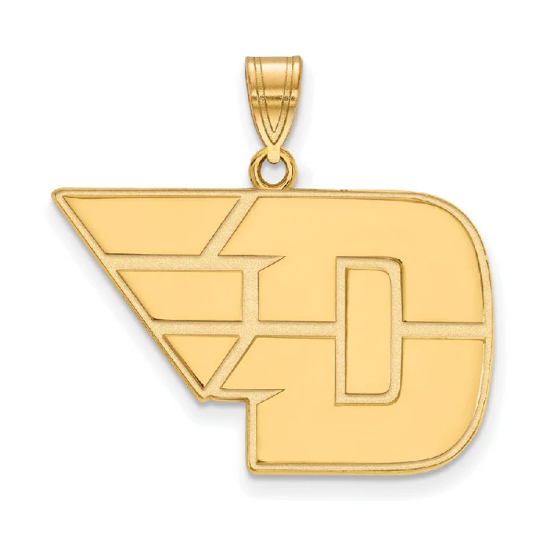 14k Yellow Gold U of Dayton Large Pendant