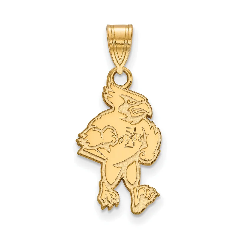 10k Yellow Gold Iowa State Large Mascot Pendant