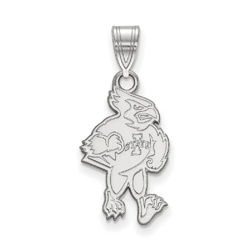 Sterling Silver Iowa State Large Mascot Pendant