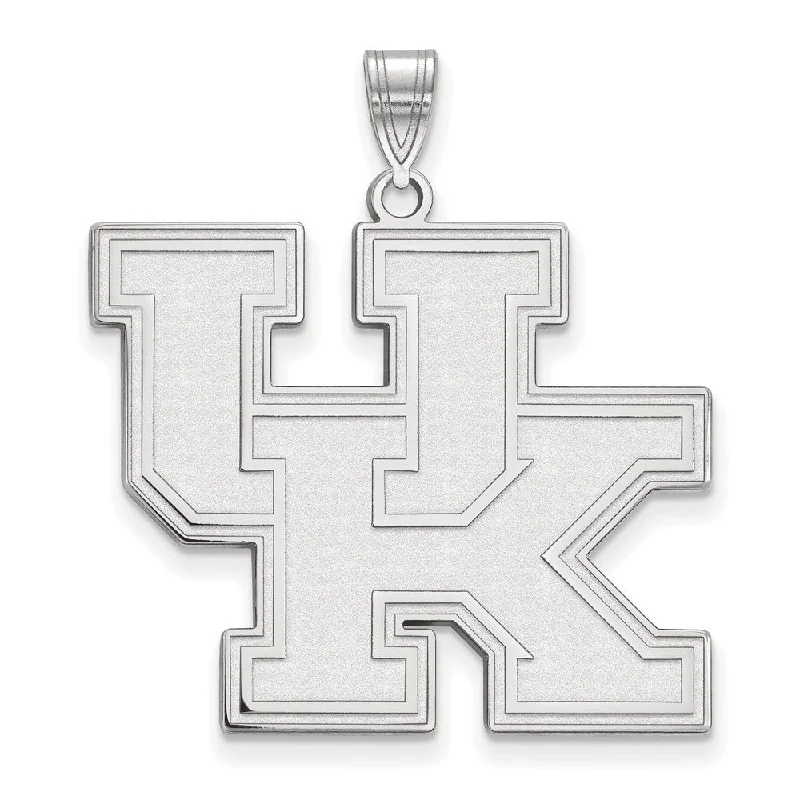 Sterling Silver U. of Kentucky XL 'UK' Pendant