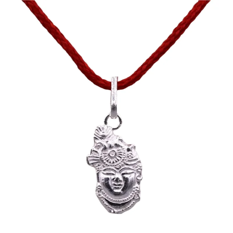 Solid silver handmade indian idol vishnu shreenathji pendant from rajasthan India god shree krishna pendant locket nsp03