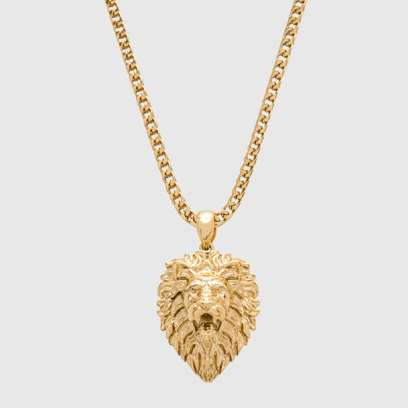 Lion Necklace - Gold